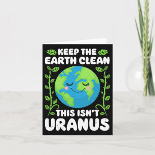 Tarjeta Día de la Tierra Mantenga la Tierra Limpia Esto No
