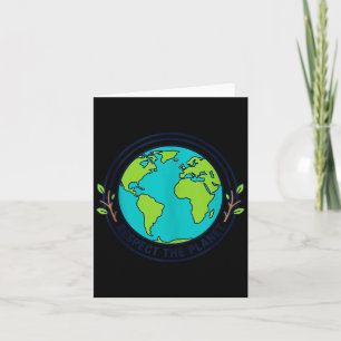 Tarjeta Día de la Tierra naturaleza amor ecológico ambient