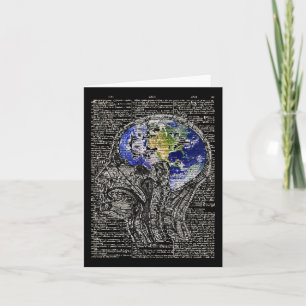 Tarjeta Día de la Tierra Restaurar la Tierra El Arte Cereb