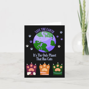 Tarjeta Día de la Tierra Salva la Tierra Es el Único Plane