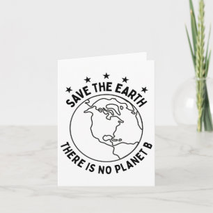 Tarjeta Día de la Tierra Salva la Tierra No Hay Planeta B