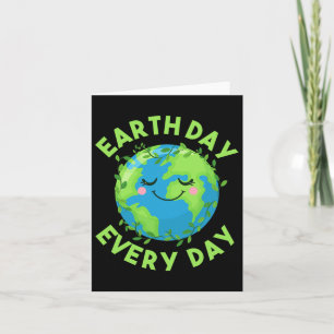 Tarjeta Día de la Tierra Todos los Días Ama el Medio Ambie