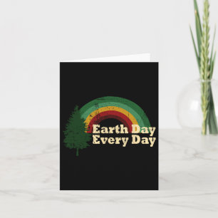 Tarjeta Día de la Tierra Todos los Días Árbol de Pino Arco