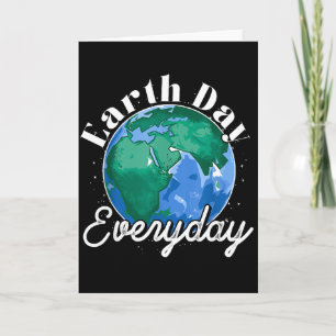 Tarjeta Día de la Tierra Todos los Días Conciencia Ambient