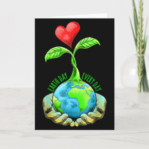 Tarjeta Día de la Tierra Todos los Días Día de la Tierra 
