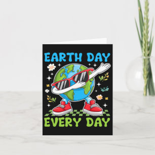 Tarjeta Día de la Tierra Todos Los Días Divertido Dab Dabb