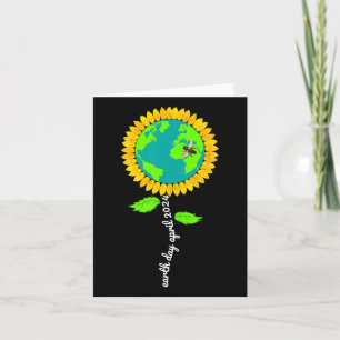 Tarjeta Día de la Tierra Todos los Días Girasol Restaurar 