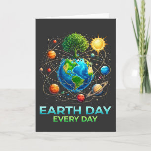 Tarjeta Día de la Tierra Todos los Días Planeta Tierra Sis