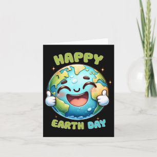Tarjeta Día de la Tierra Todos los Días Retro Vintage Homb