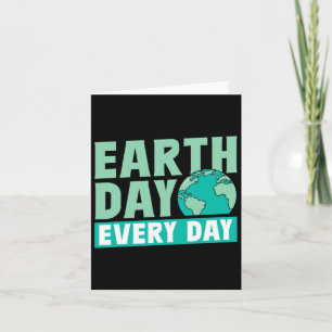 Tarjeta Día de la Tierra Todos los Días Salvar la Naturale
