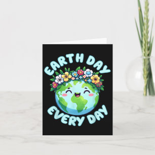 Tarjeta Día de la Tierra Todos los Días Tierno Tierra con