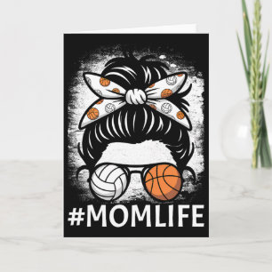 Tarjeta Día de la vida de mamá voleibol boceto Día de las