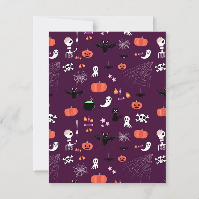 Tarjeta Día de las Brujas (Anverso)