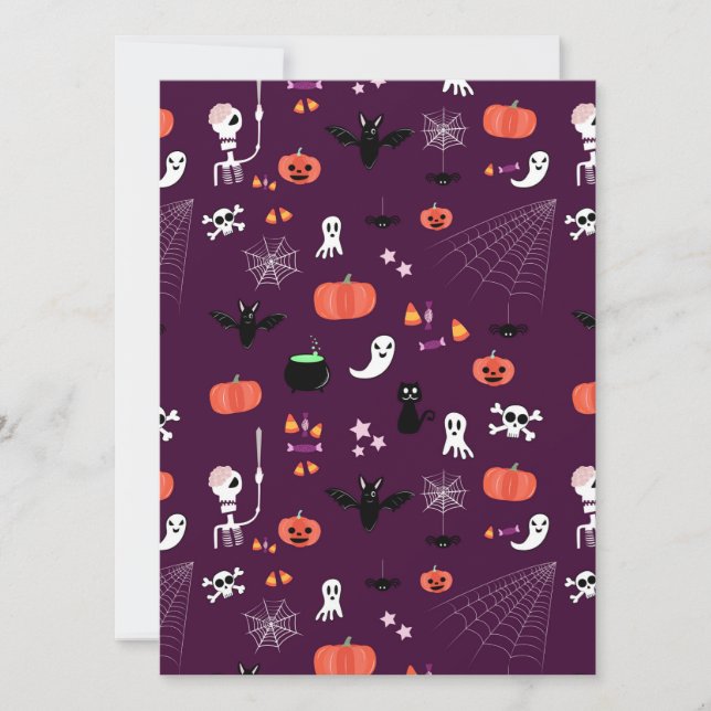 Tarjeta Día de las Brujas (Anverso)