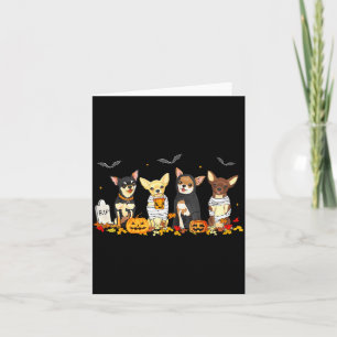 Tarjeta Día de las Brujas Chihuahua Fantasma Soky Amantes