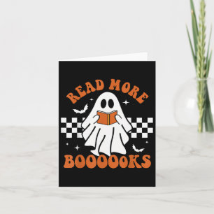 Tarjeta Día de las Brujas Divertido Profesor Lindo Booooks