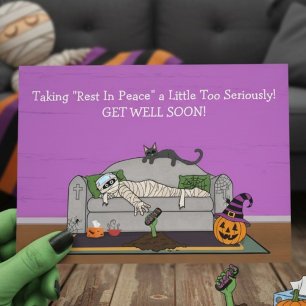 Tarjeta Día de las Brujas Feliz Recuperación Mami Divertid