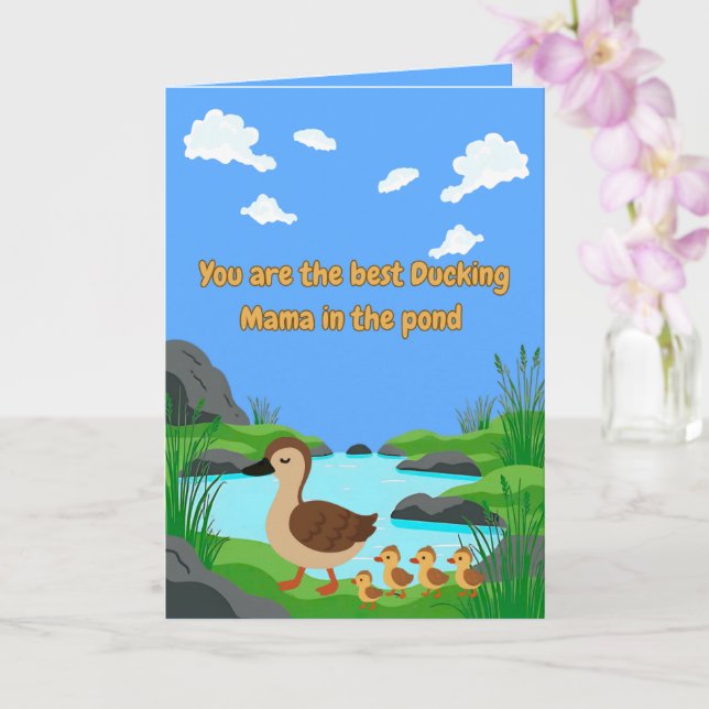 Tarjeta Día de las Madres con Foto Personalizada (Orquídea)