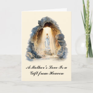 Tarjeta Día de las Madres Cristianas Nuestra Señora de Lou