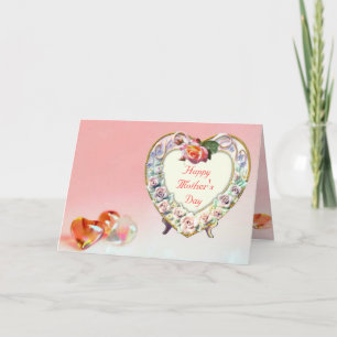 Tarjeta Día de las madres del corazón