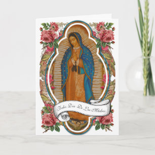 Tarjeta Día de las Madres Español Religioso Guadalupe 