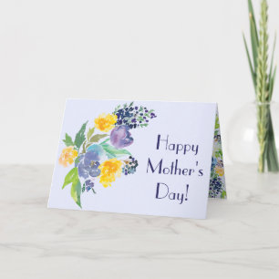 Tarjeta Día de las madres florales
