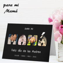 Día de las Madres Foto y Nombre Personalizados Mam