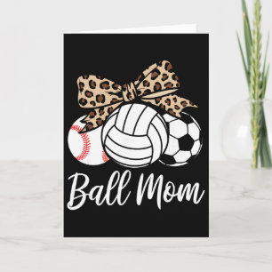 Tarjeta Día de las Madres Fútbol Voleibol Byll Mom Bysebyl