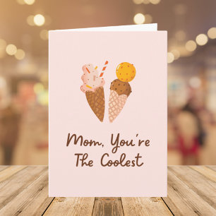 Tarjeta Día de las Madres Mamá Más Genial Frase Divertida