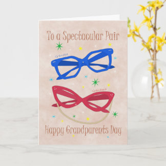 Tarjeta Día de los Abuelos a una Pareja Espectacular