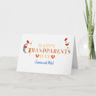 Tarjeta Día de los abuelos con nombre personalizado con di