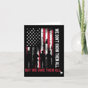 Tarjeta Día de los Caídos 2022 No los conocemos a todos pe