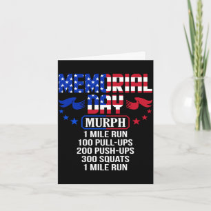 Tarjeta Día de los Caídos murph servicio militar Día de lo