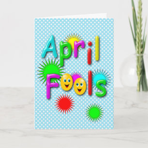 Tarjeta Día de los Inocentes de Abril, divertido de lunare
