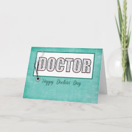 Tarjeta Día de los médicas en palabras