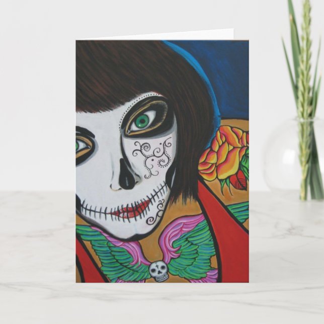 Tarjeta Dia De los Muertos (Anverso)