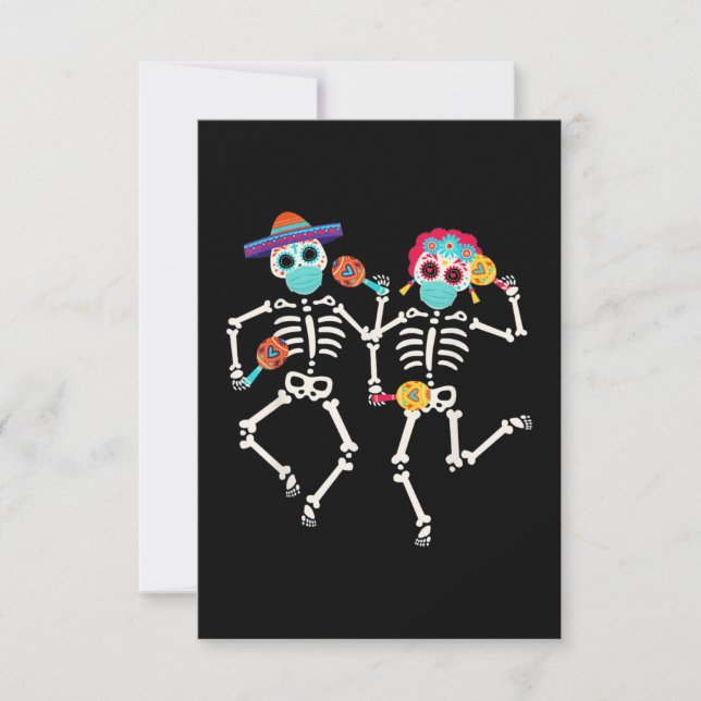 Tarjeta Día de los muertos (Anverso)