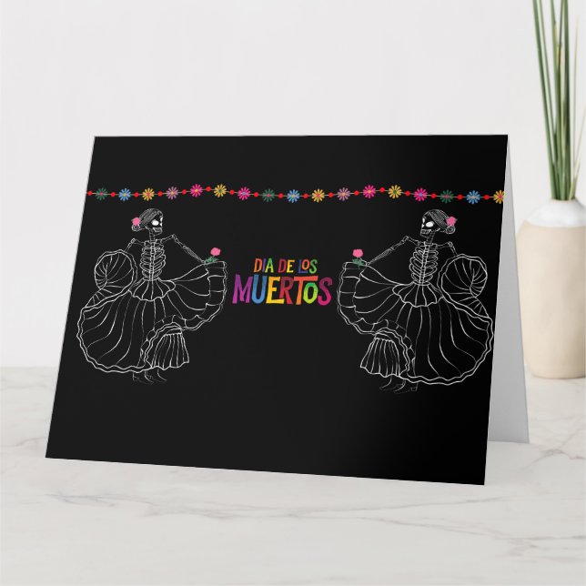 Tarjeta Dia De Los Muertos Blank (Anverso)