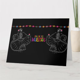 Tarjeta Dia De Los Muertos Blank
