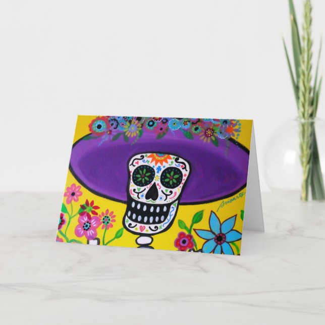 TARJETA DIA DE LOS MUERTOS CATRINA (Anverso)