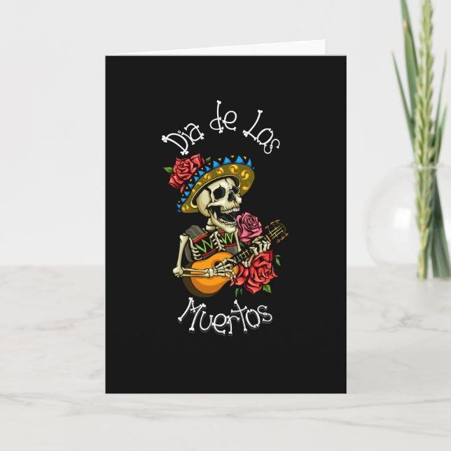 Tarjeta Día de los Muertos- Cráneo de Azúcar (Anverso)