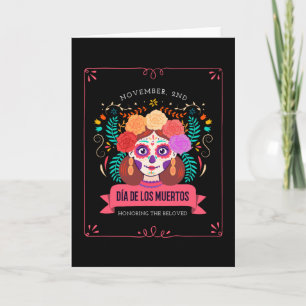 Tarjeta Día de los muertos día de los muertos
