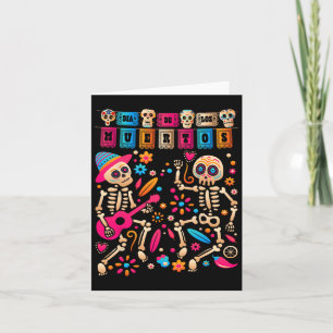 Tarjeta Día De Los Muertos Día De Los Muertos Esqueleto Me