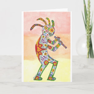 Tarjeta Dia de Los Muertos Kokopelli