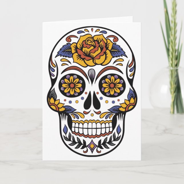 Tarjeta Día de los muertos por el derrumbe de azúcar en Mé (Anverso)