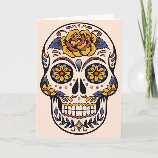 Tarjeta Día de los muertos por el derrumbe de azúcar en Mé (Anverso)