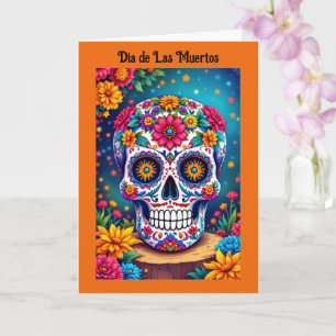 Tarjeta Día de los Muertos Saludo del Día de los Muertos