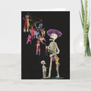 Tarjeta Día de los muertos: Vendedor ambulante del