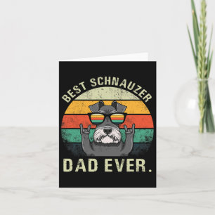 Tarjeta Día de los Padres Camisas del Mejor Schnauzer