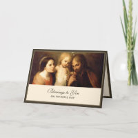Día de los Padres de la Familia Santa Carta Religi